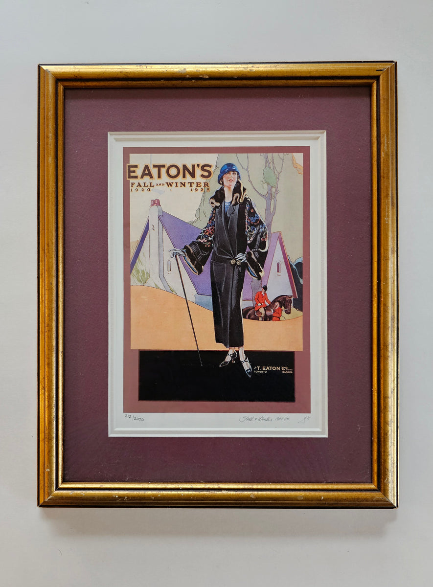 Vintage Framed Limited Edition Print of Eaton's 1924-1925