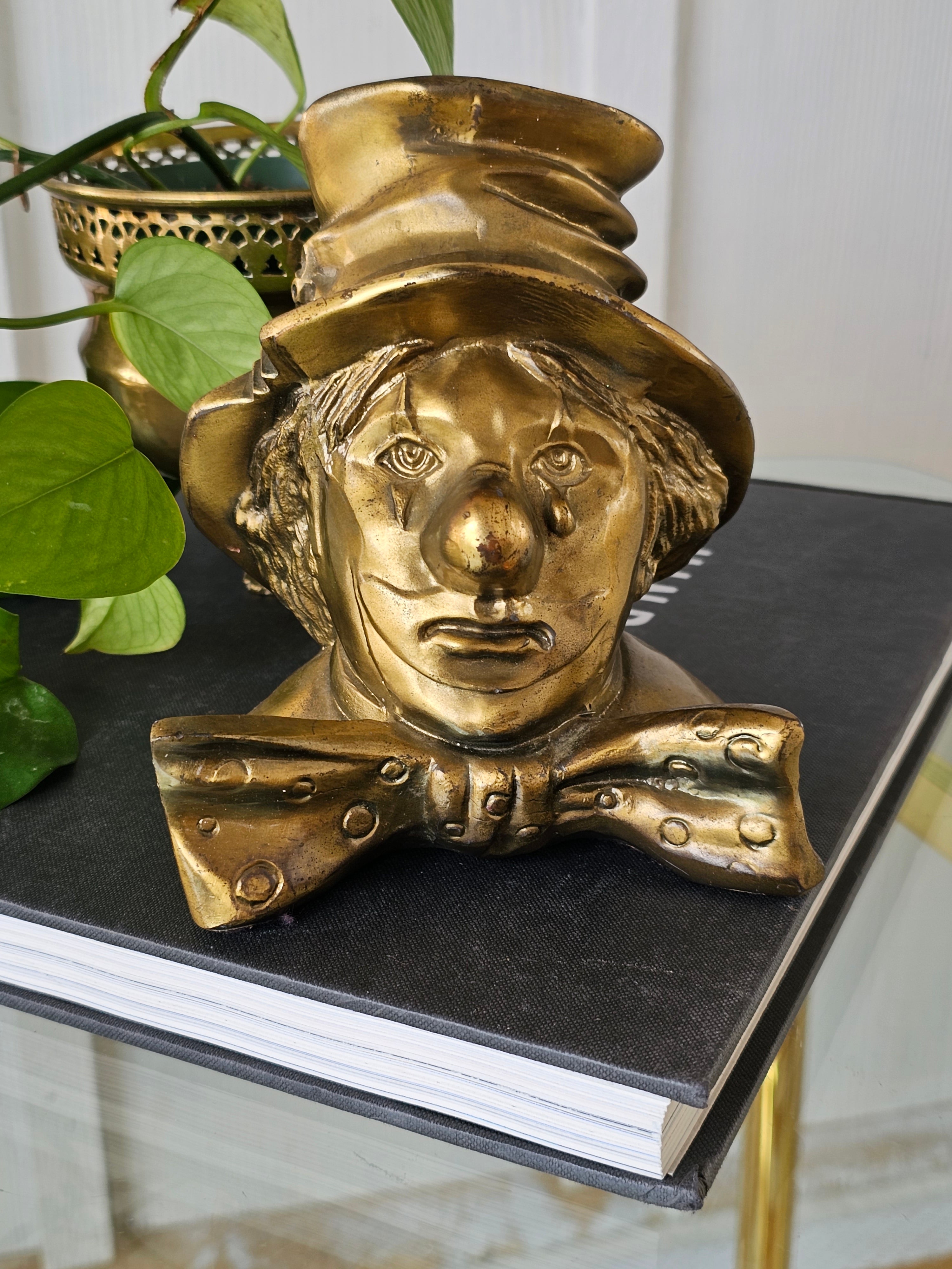 Vintage Brass Shell Bookend
